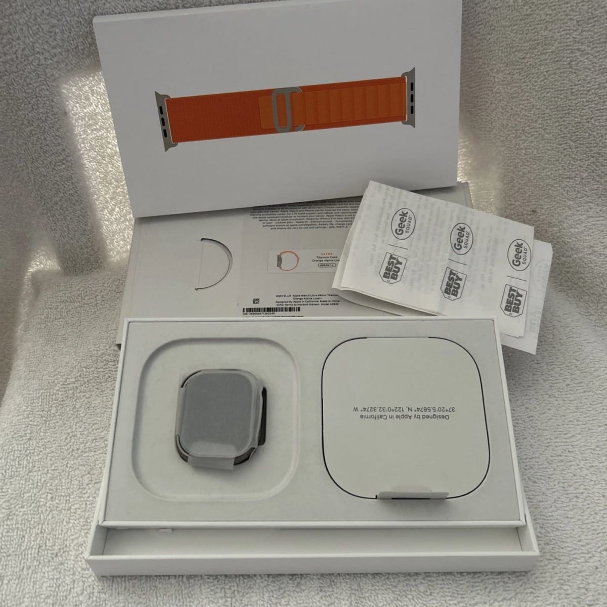 Apple Watch Ultra 49mm  L Estuche Titanio con Lazo Alpino Naranja1