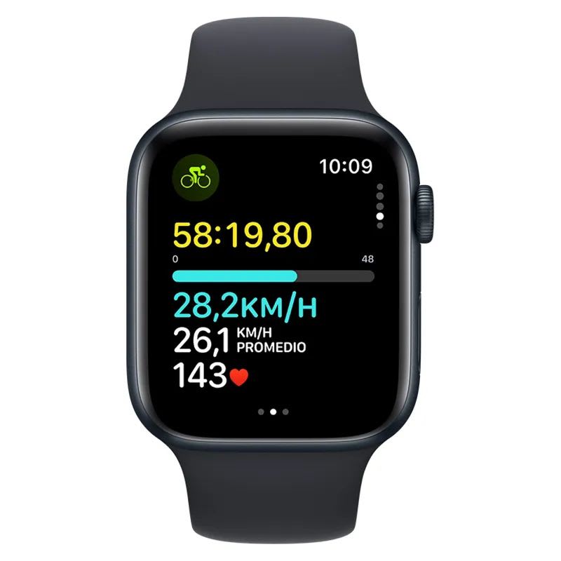 Reloj Apple Watch SE (Gps) - Aluminio 44 mm - Correa Deportiva - Talla M/M Negro1