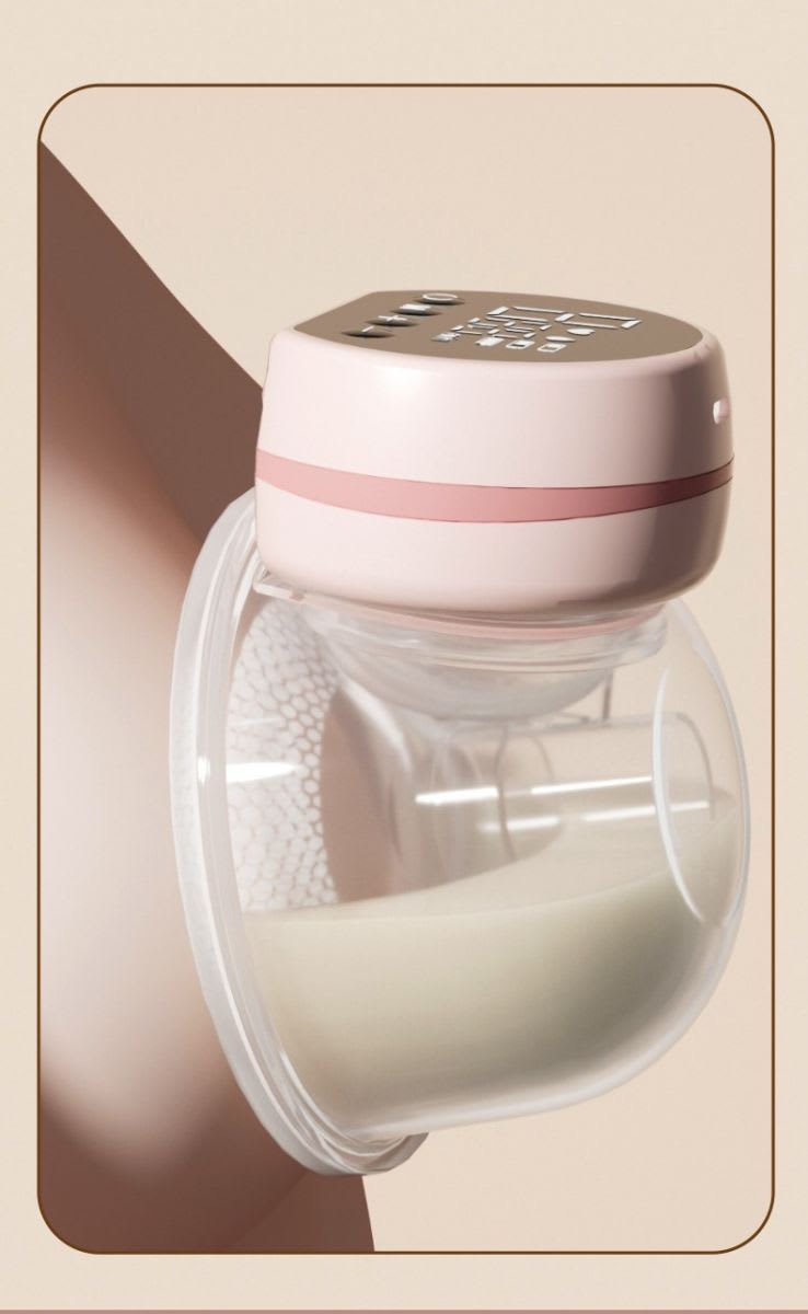 Extractor de Leche Electrico Rosado2