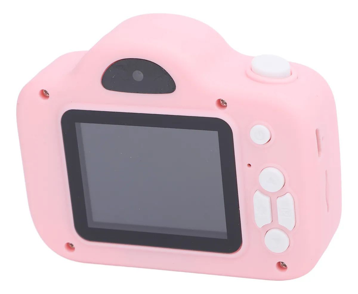 Cámara 1080p Hd De Doble Lente, para niños Rosado2