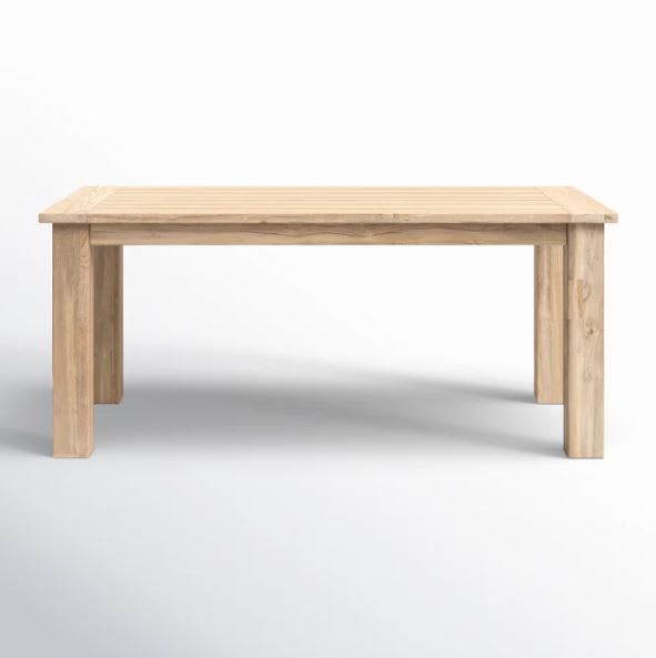 Mesa de Comedor Exterior de Teca Rectangular Morones3