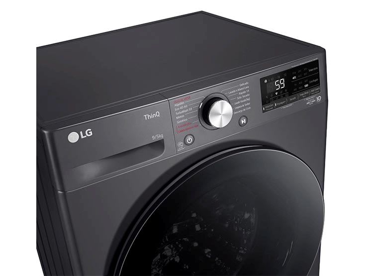 LAVADORA SECADORA LG WD9MVC4S6 9KG/5KG NEGRO2
