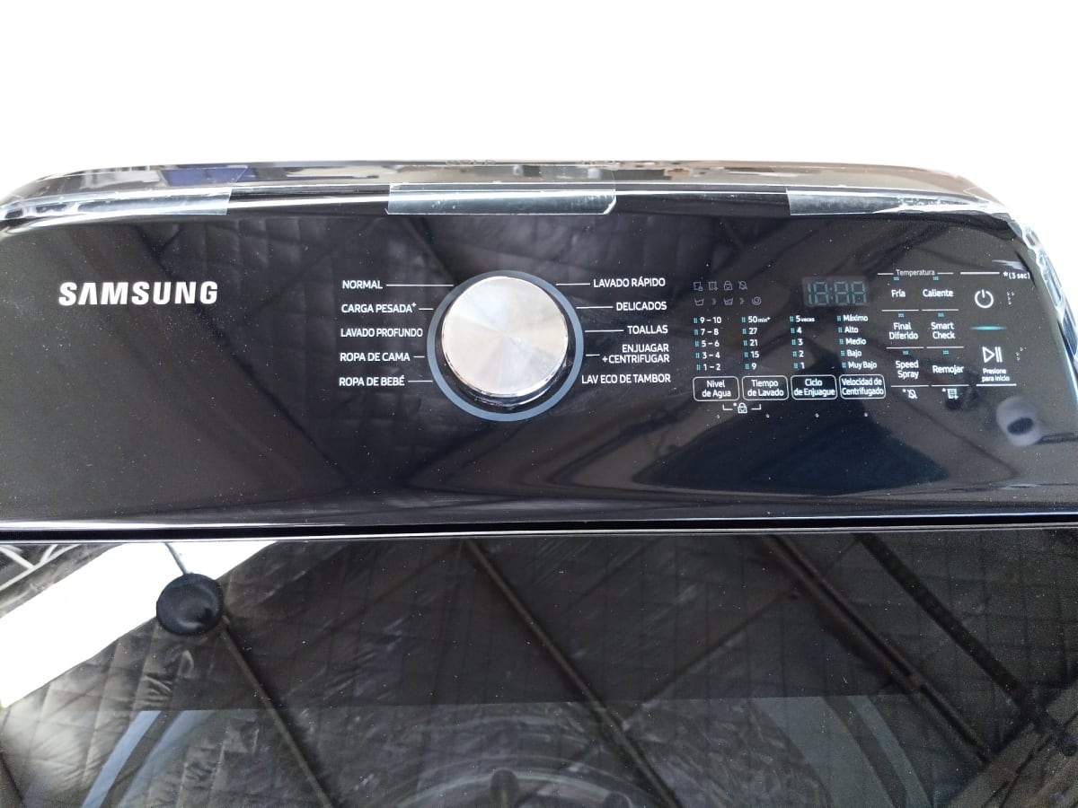 SAMSUNG | Lavadora Carga Superior 22 kg Inox WA22A8370GV/ZS8