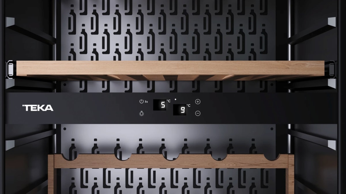 Cava de Vinos 93 Botellas Sommelier RVI 30097 GBK Negro Teka5