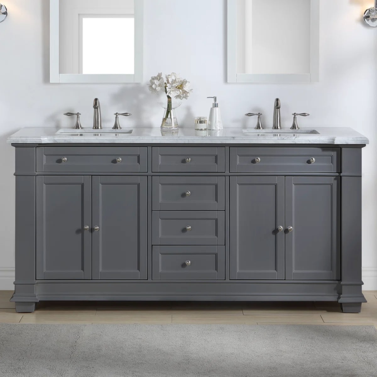 Vanitorio De Baño Birch Lane Rea 182x91 Cub Mármol Carrara4