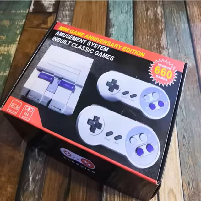Consola retro de juegos de 8 bits 660 Juegos estilo super NES2