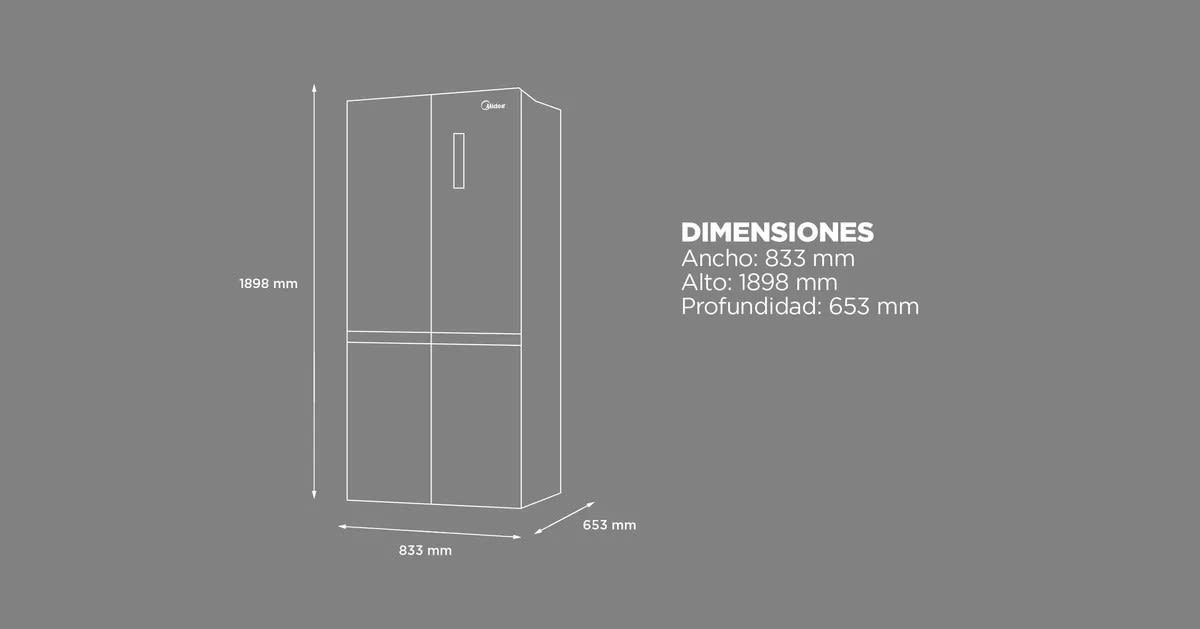 refrigerador MIDEA MDRM691MTEDXIN6