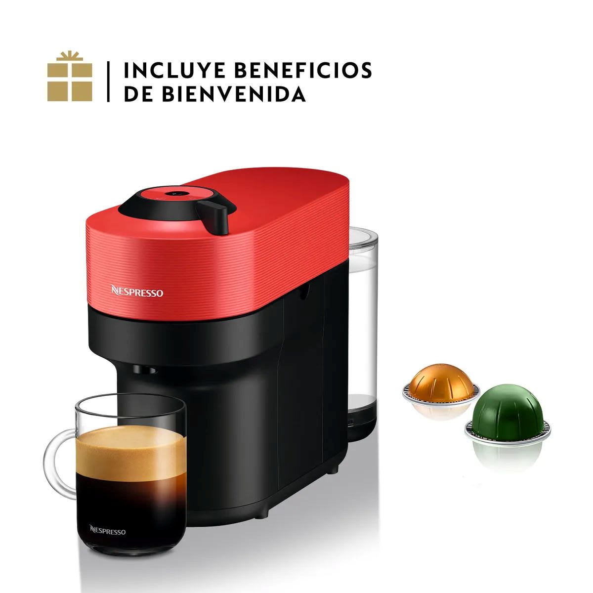 Cafetera Nespresso Vertuo Pop Color Rojo2