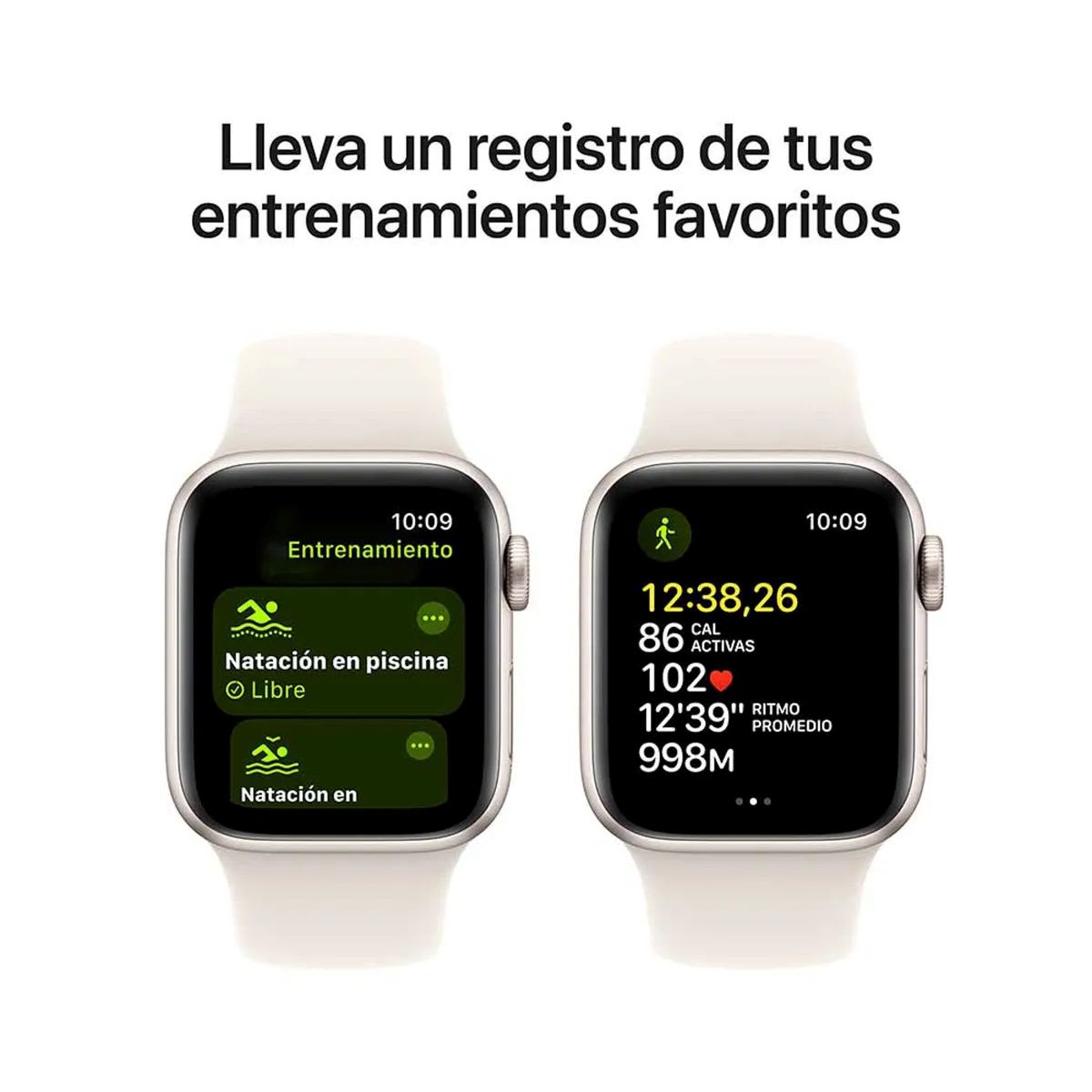 Apple Reloj SE 2ª gen caja aluminio correa blanca6