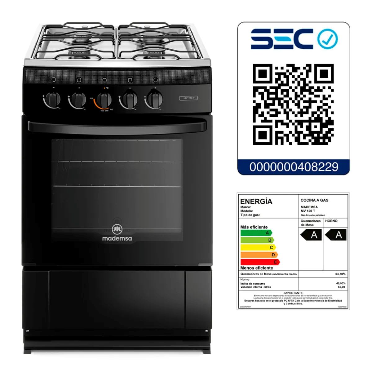 COCINA MADEMSA MV 210 T 4Q5