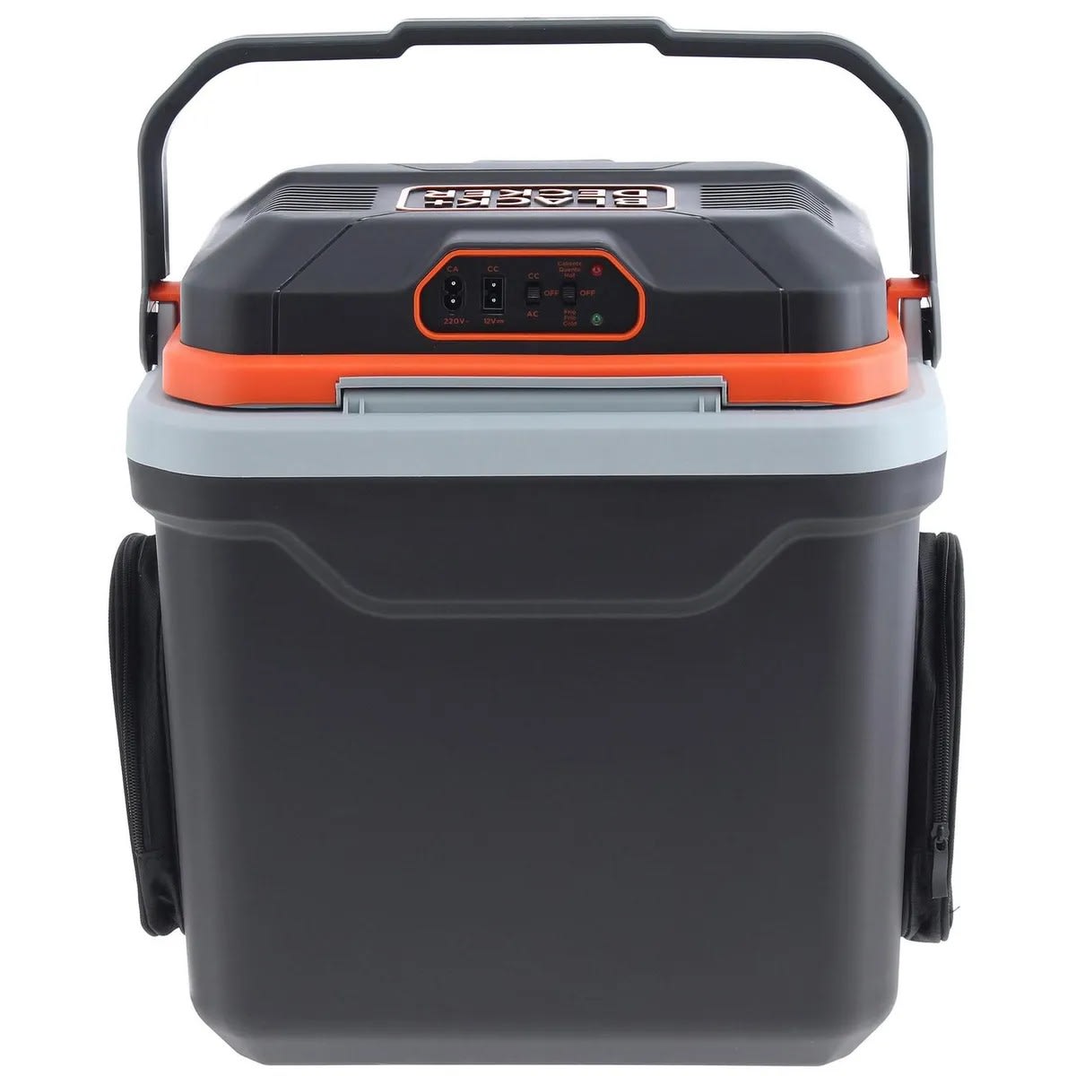 Cooler Eléctrico 12 V 24 l Negro/ Naranjo5