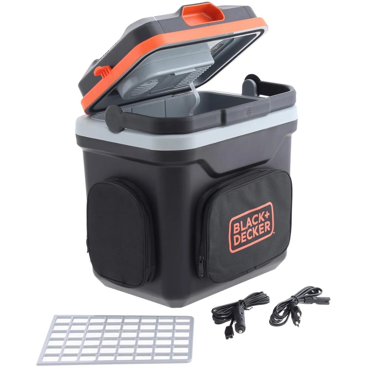 Cooler Eléctrico 12 V 24 l Negro/ Naranjo6