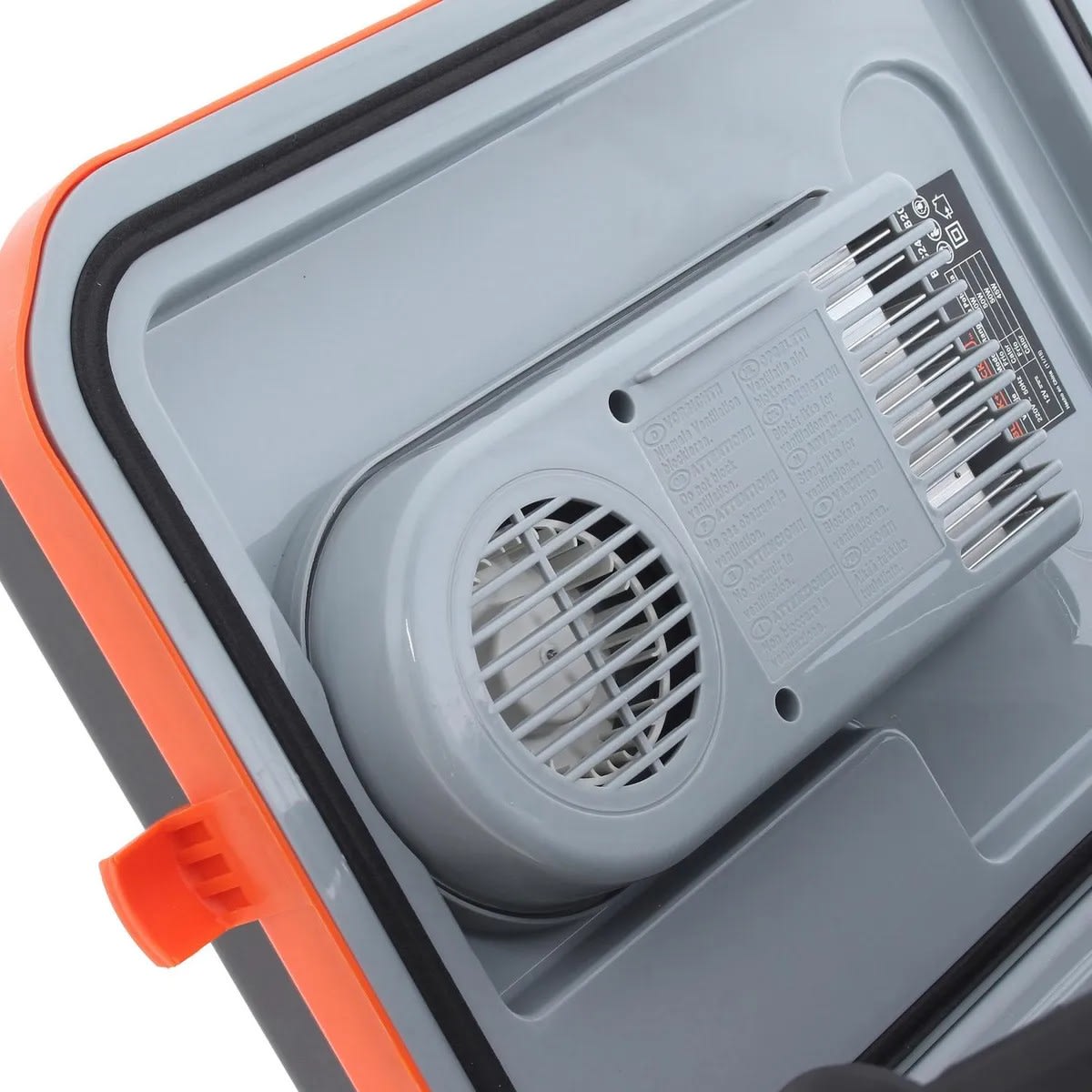 Cooler Eléctrico 12 V 24 l Negro/ Naranjo8