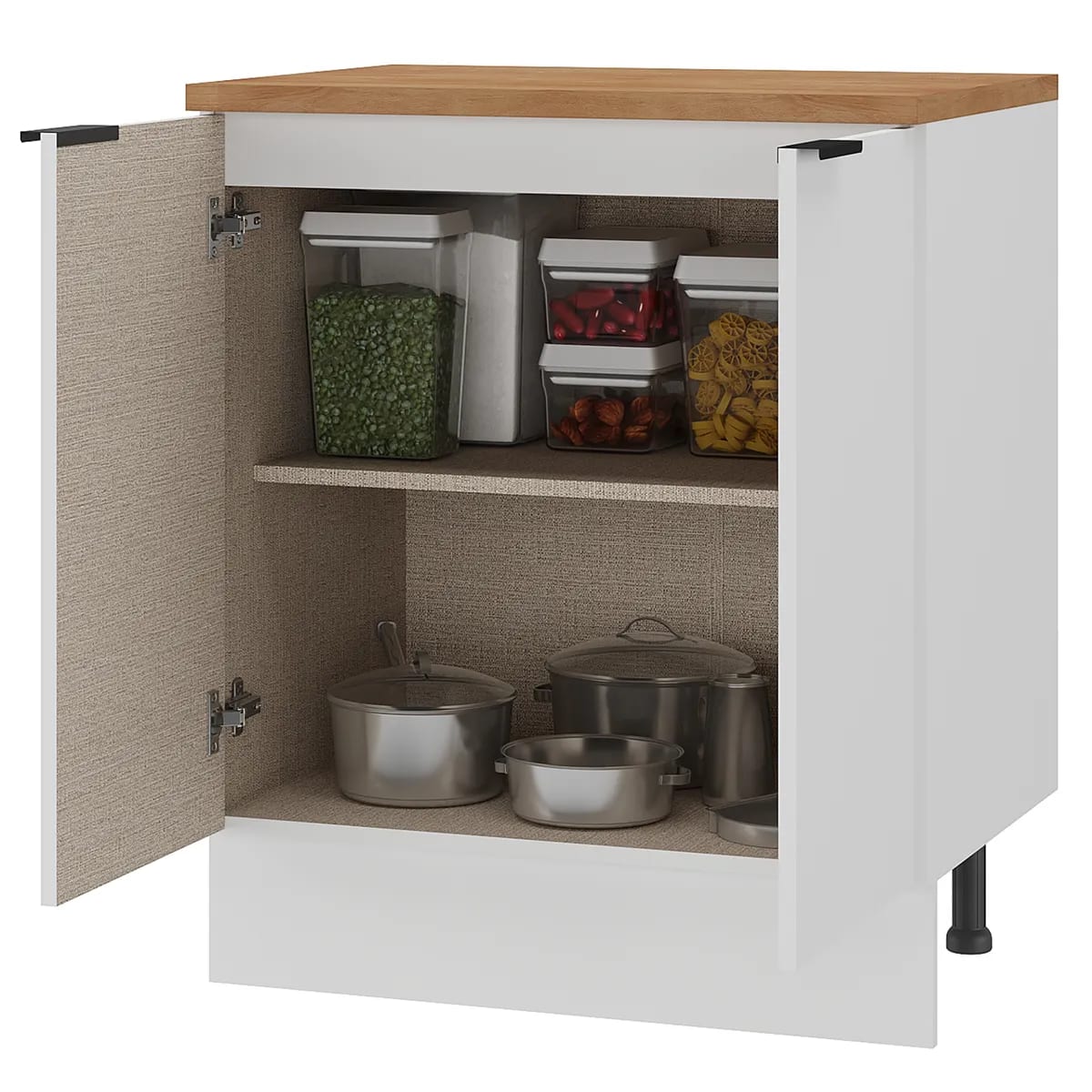 MUEBLE BASE 2P 70CM BLANCO C/CUBI4