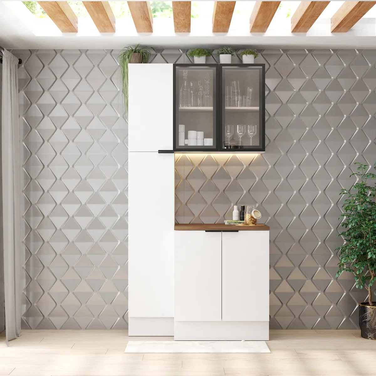 MUEBLE BASE 2P 70CM BLANCO C/CUBI5