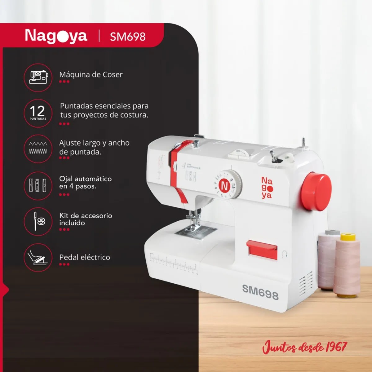 MAQUINA DE COSER NAGOYA SM6983