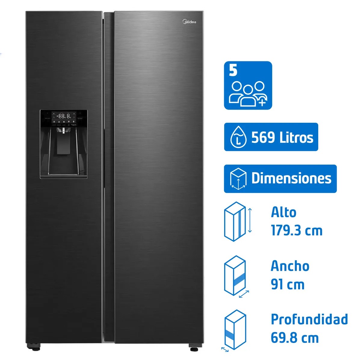 refrigerador MIDEA MDRM691MTEDXIN12