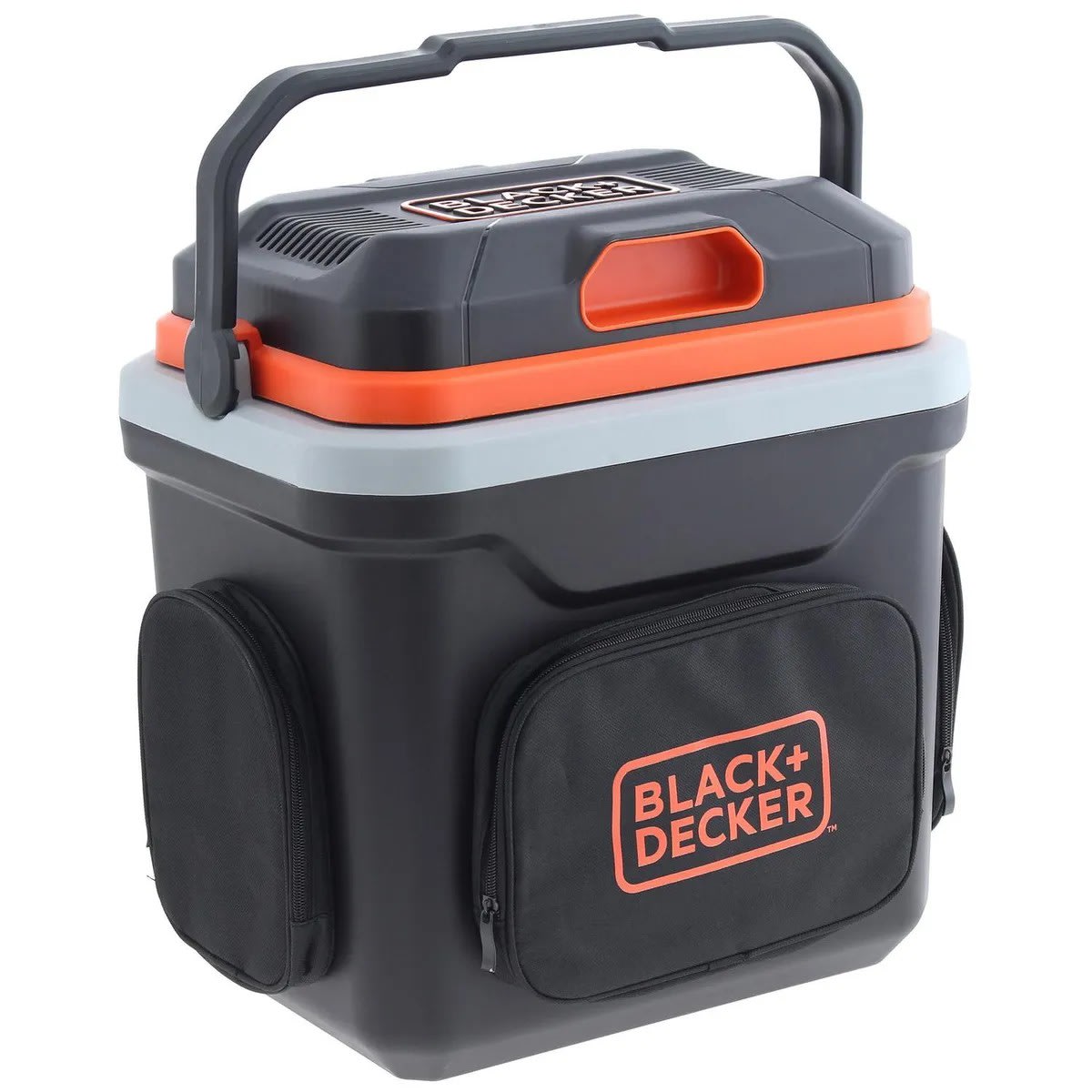 Cooler Eléctrico 12 V 24 l Negro/ Naranjo12