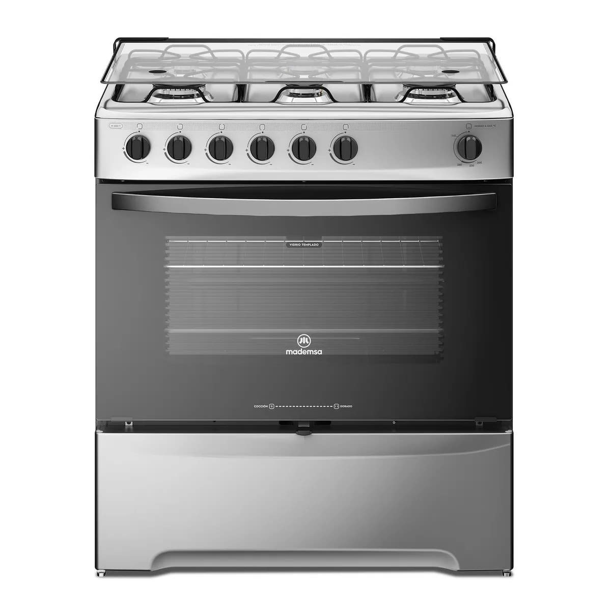 Cocina a Gas 6 Platos Inox M 820 T6