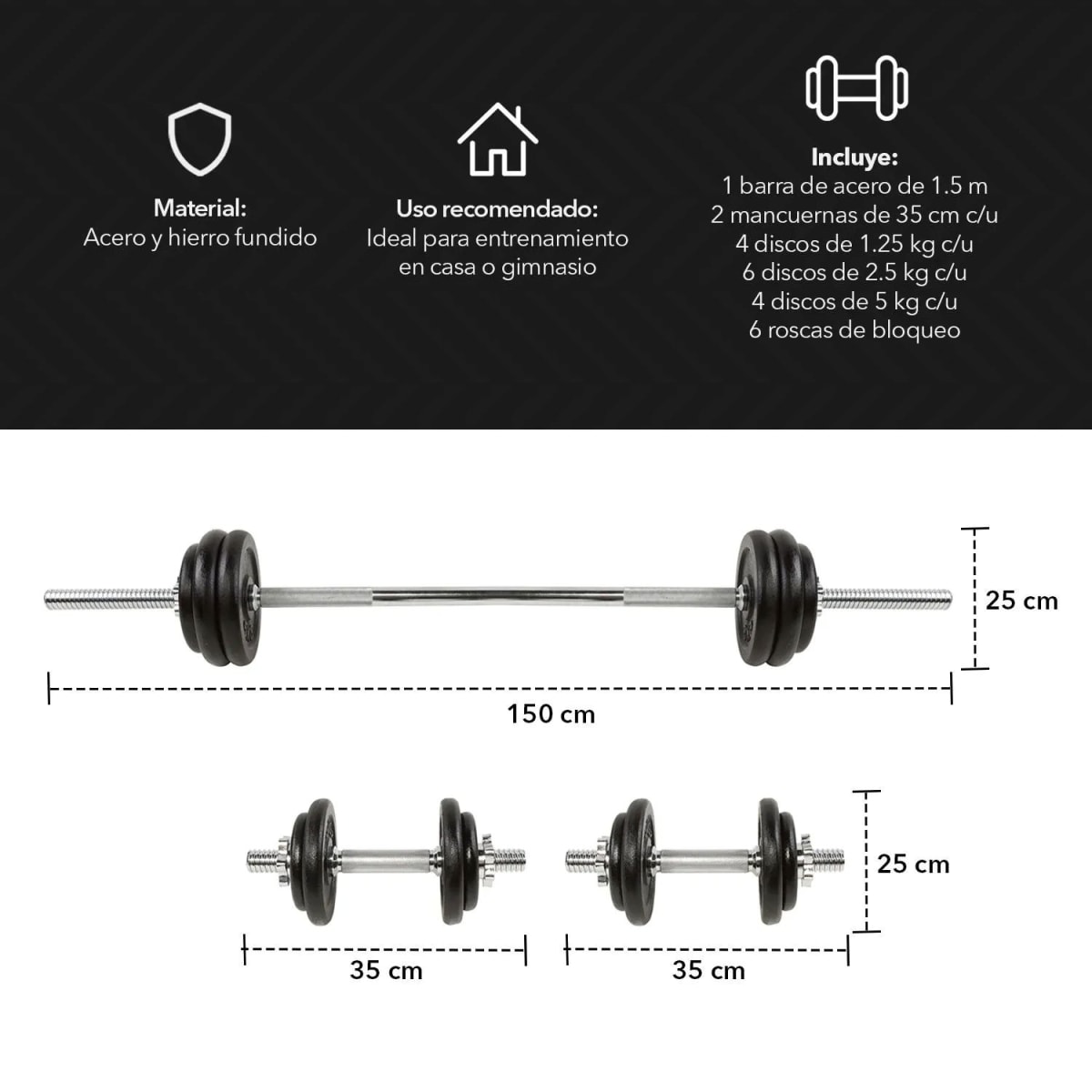 Set mancuernas atletis 50kg2