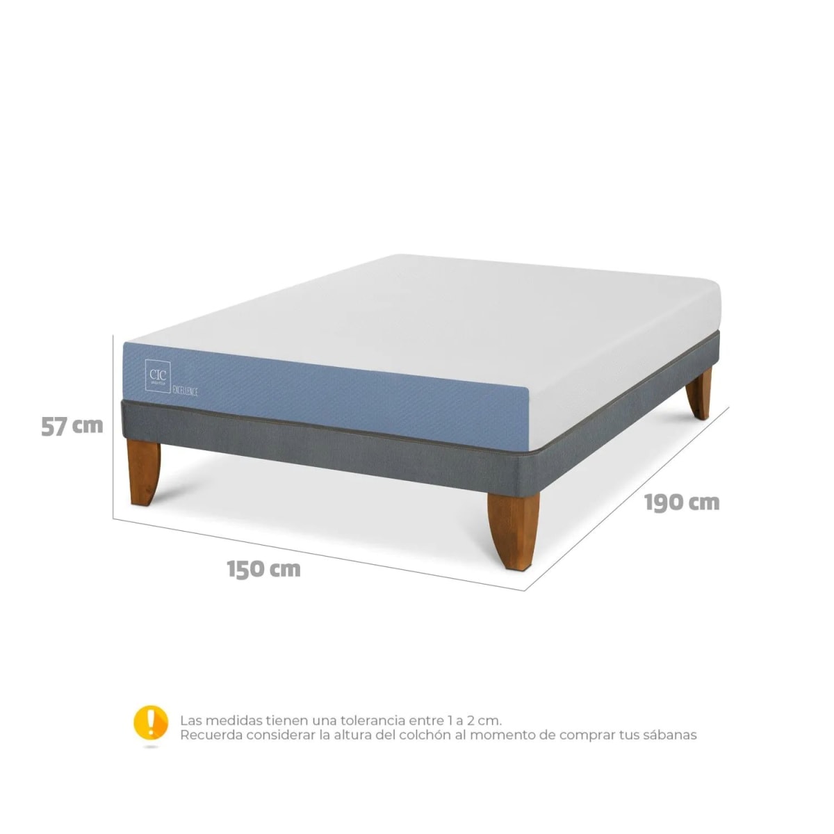 Cama Europea CIC  Excellence 2 Plazas5
