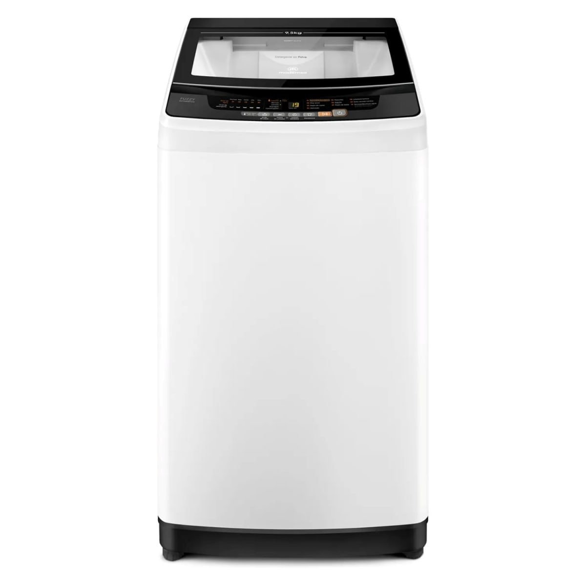 Lavadora MADEMSA Automática 9,5 Bzg, daño lateral y caja con desgaste1