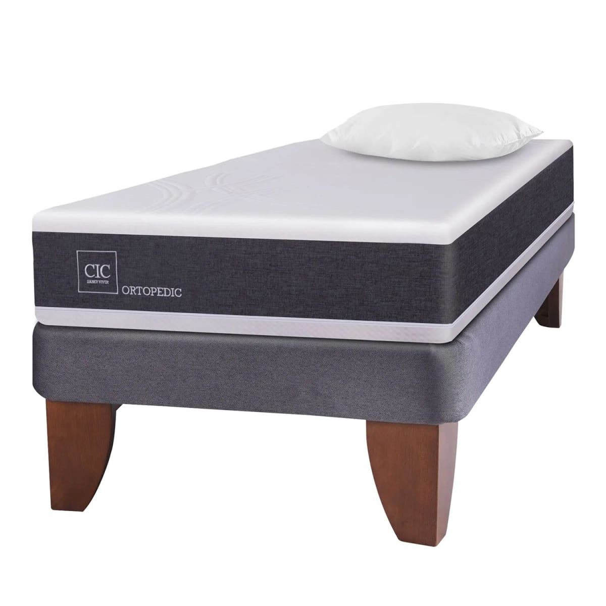 Cama CIC Europea Ortopedic 1.5 Plazas Base Normal1