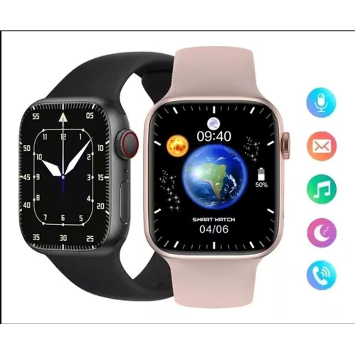 Reloj inteligente smartwatch bluetooth T900 Pro Max deportivo Rosado3