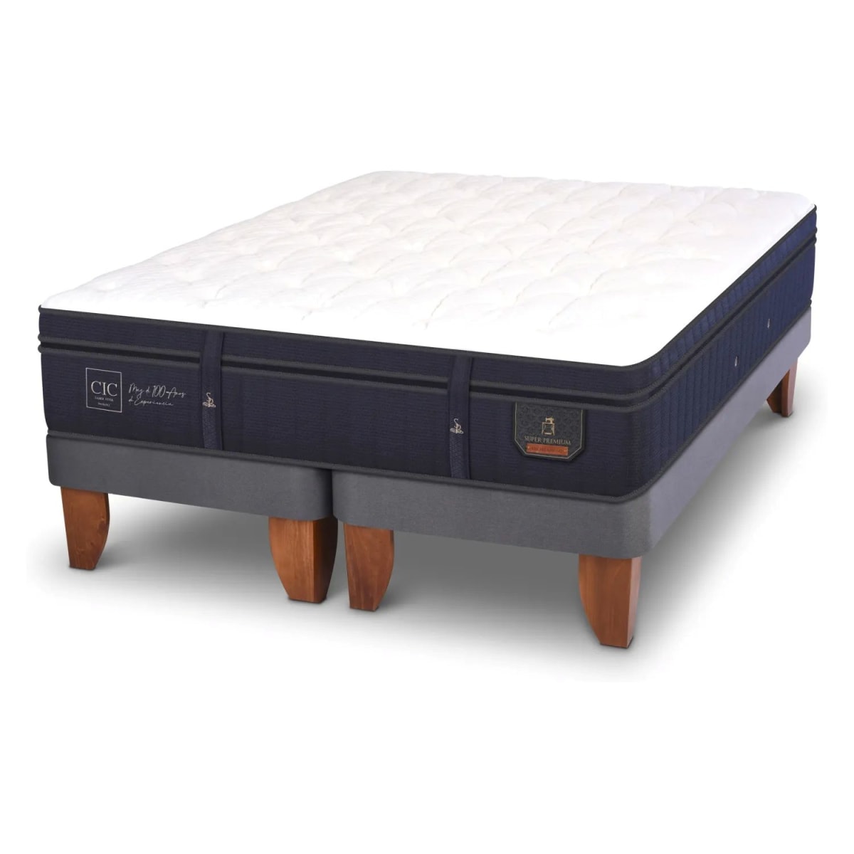 Cama Europea Super Premium 2 Plazas X 2.00Mt Base D1