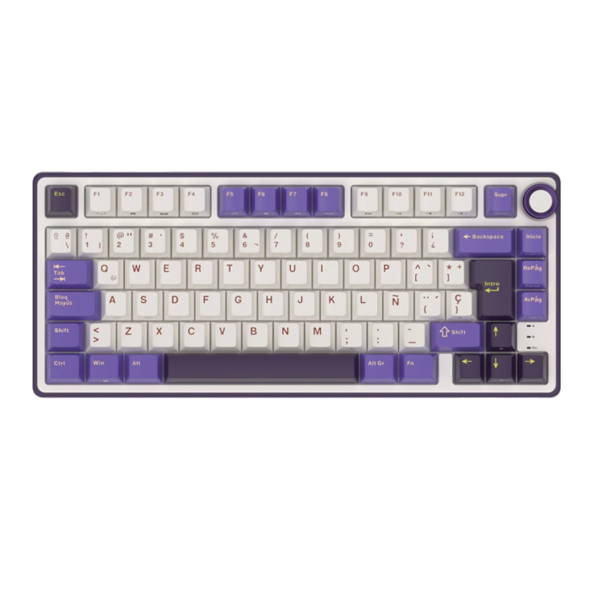 Teclado Mecánico Español Rk Royal Kludge R75 Blackberry Brown switch1