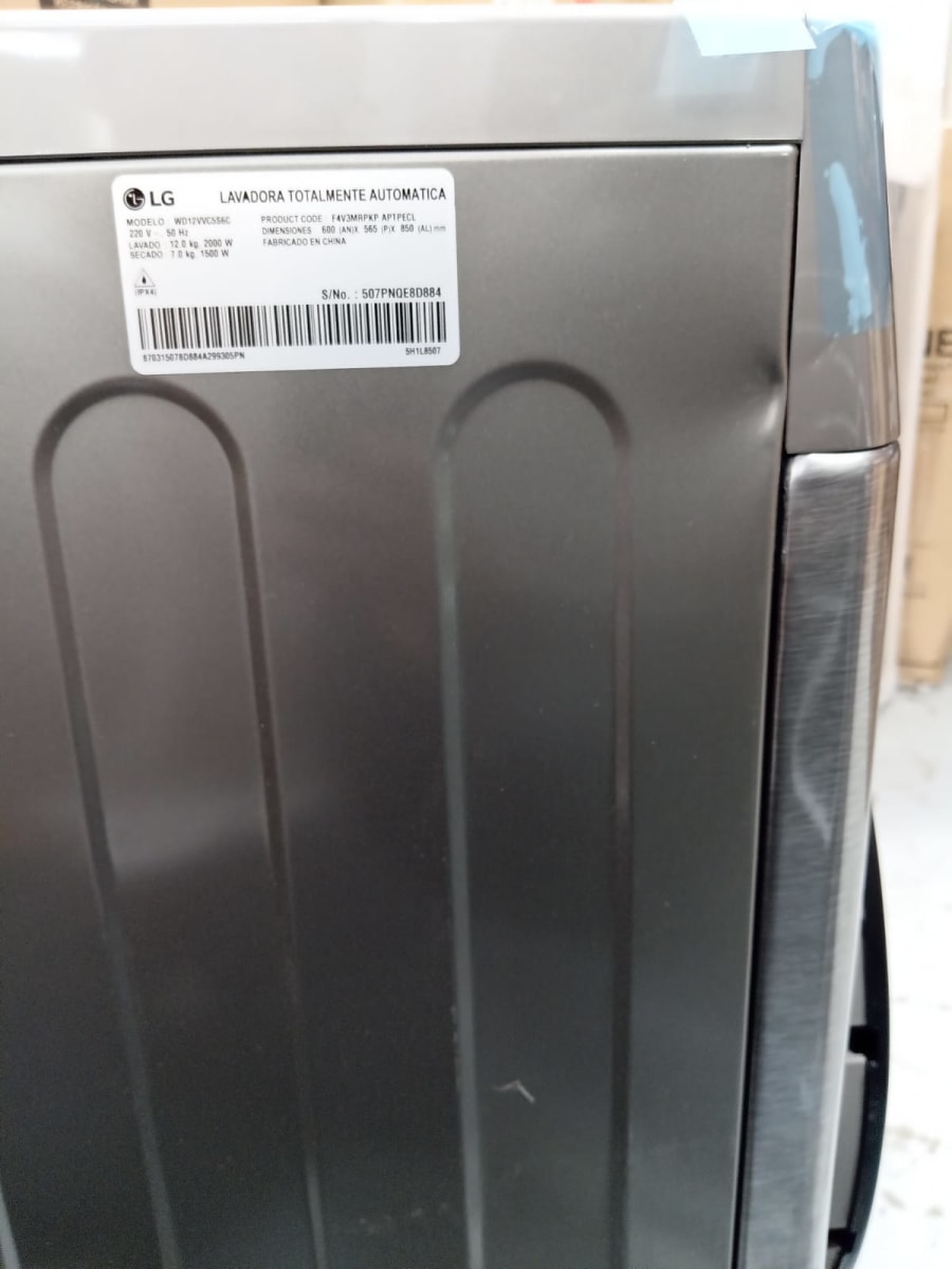 Lavadora y Secadora 12/7 Kg LG WD12VVC5S6C Color Plateado8