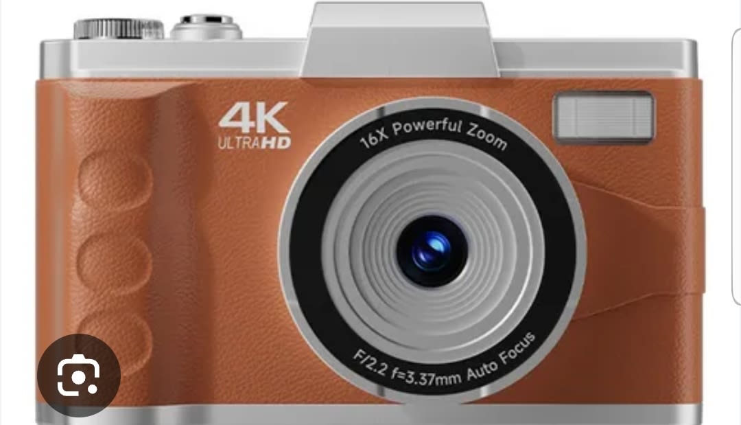 Cámara Fotográfica 4K Ultra HD, 64MP, 16x, Naranja1