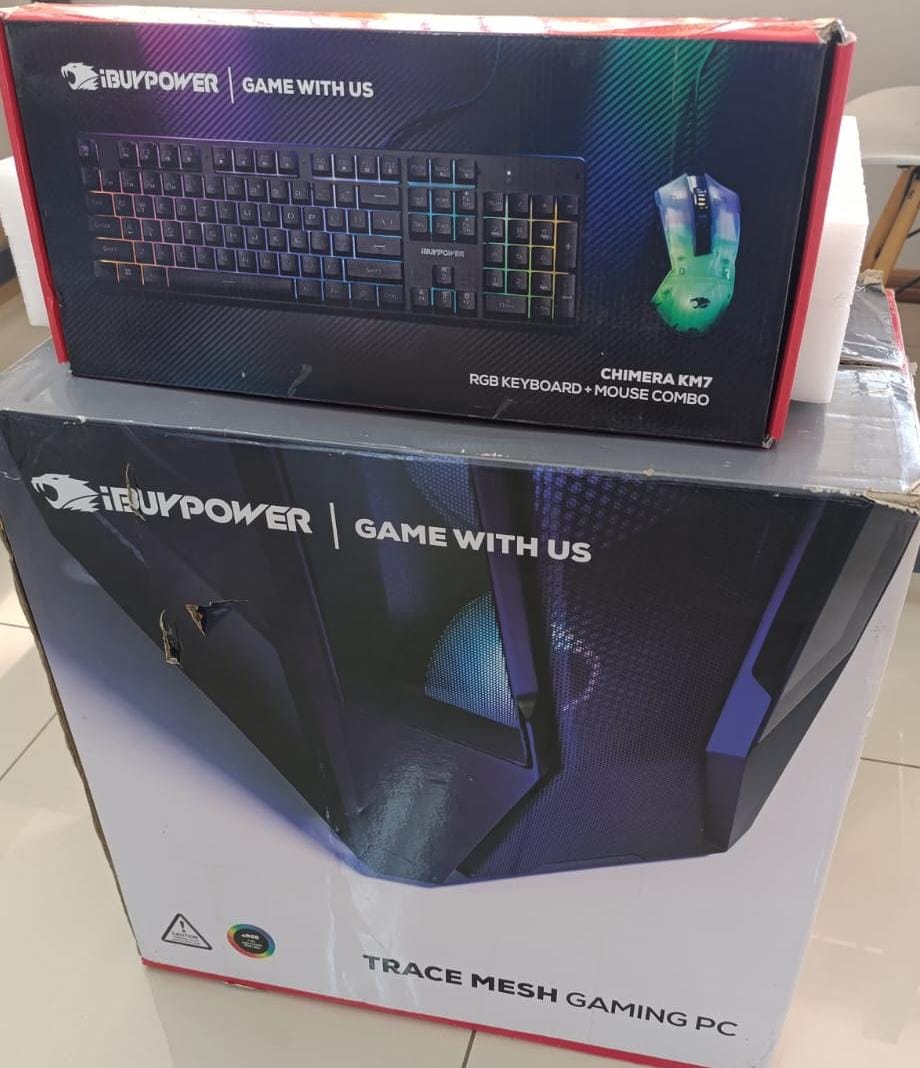 TraceMesh Gaming PC, Core i7, 32 GB,1TB, RTX4060,caja con desgaste, presenta detalle en chasis superior-Open Box2
