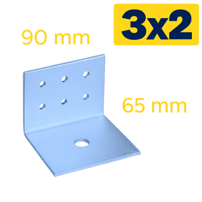 3x2 ANGULO PT65X65X90 3mm L=90 1Px6T