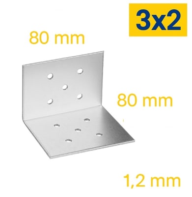 3x2 ANGULO TT80X80X80 1.2mm L=80 5Tx5T