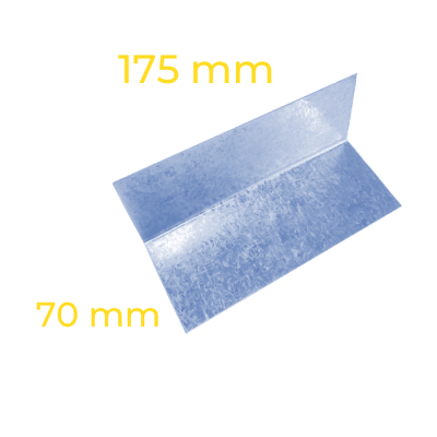 ANGULO CERCHA/CERCHA 70X70X175 0.6mm L=175 S/P