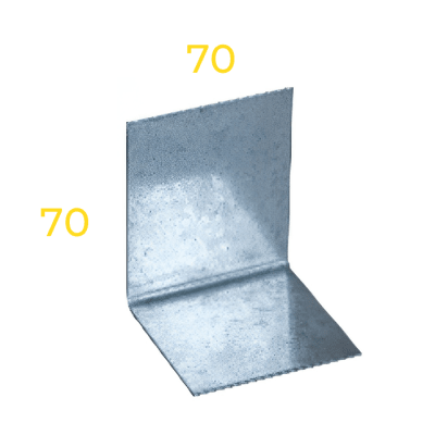 ANGULO CERCHA/CERCHA 70X70X70 1.5mm L=701