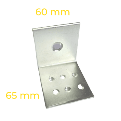 ANGULO CERCHA/FIJACIÓN LOSA TT65x65x60 3mm L=60 1PX6T
