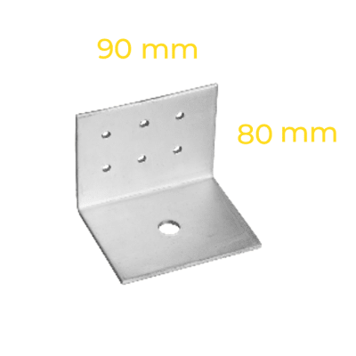 ANGULO CERCHA/FIJACIÓN LOSA PT80X80X90 3mm L=90 1Px6T1