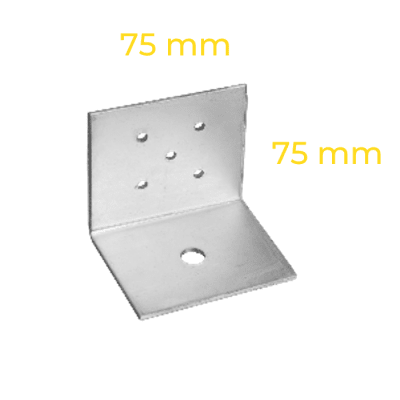 ANGULO CERCHA/FIJACIÓN LOSA PT75X75X75 3mm L=75 1Px5T1