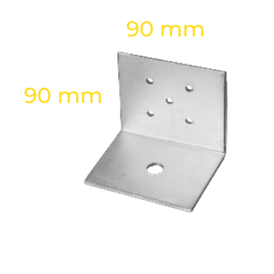 ANGULO CERCHA/FIJACIÓN LOSA PT90X90X90 3mm L=90 1Px5T1