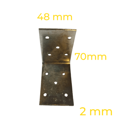 ANGULO FIJACIÓN PANEL 70X70X48 2 mm L=48 5X5