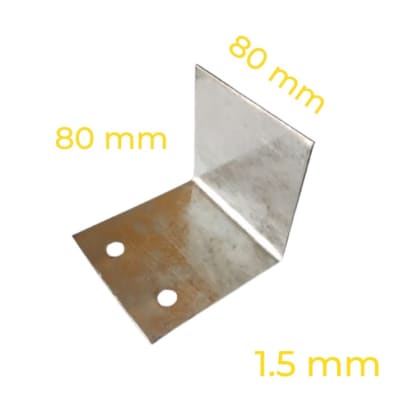 ANGULO FIJACIÓN VIGA 80X80X80 1.5 mm L80 2P1