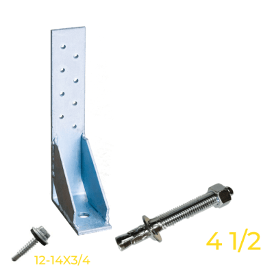 GRAN PACK ANCLAJE AN1-60 + PERNO EXP. 1/2 X 4,1/2 + 10 TORNILLO AUTOPERFORANTE 12-14 x 3/41