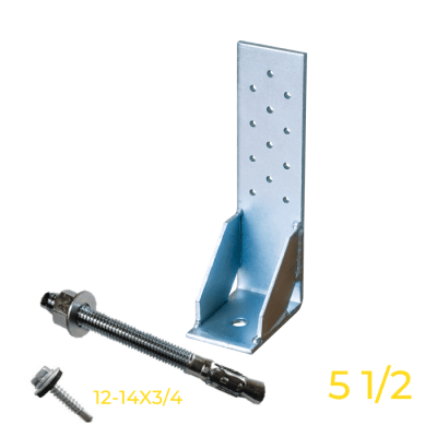 GRAN PACK ANCLAJE AN1-90 + PERNO EXPANSIÓN 1/2 X 5,1/2 + 10 TORNILLO AUTOPERFORANTE 12-14 x 3/41