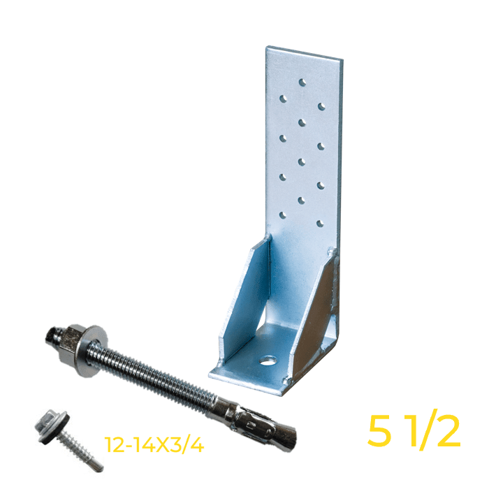 GRAN PACK ANCLAJE AN1-90 + PERNO EXPANSIÓN 1/2 X 5,1/2 + 10 TORNILLO AUTOPERFORANTE 12-14 x 3/4 0