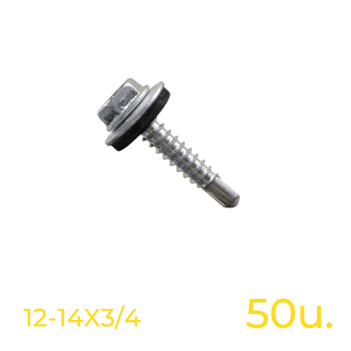 TORNILLO AUTOPERFORANTE 12-14 x 3/4 - 50 unidades 0