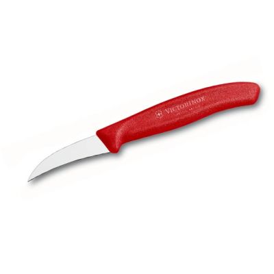 Cuchillo Torneador Mango Nylon Rojo 6 cm Cuchillo Torneador Mango Nylon Rojo 6 cm