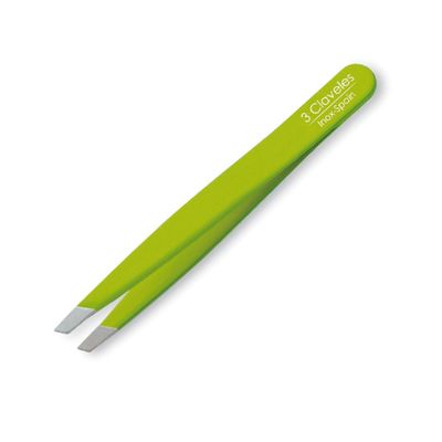 Pinza inox sesgada 9cm VERDE Pinza inox sesgada 9cm VERDE
