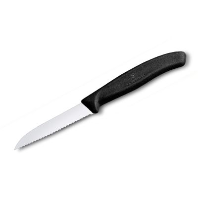 Cuchillo Verdura Hoja recta dentado Negro Cuchillo Verdura Hoja recta dentado Negro